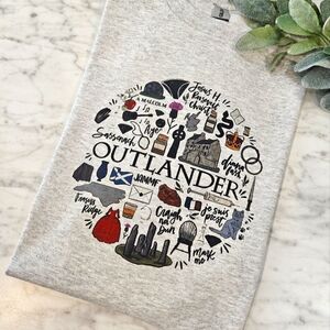 Outlander shirt jamie fraser claire cute popular book reader short sleeve tshirt